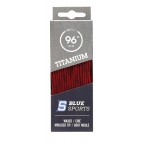 Blue Sports Titanium Waxed Red Laces