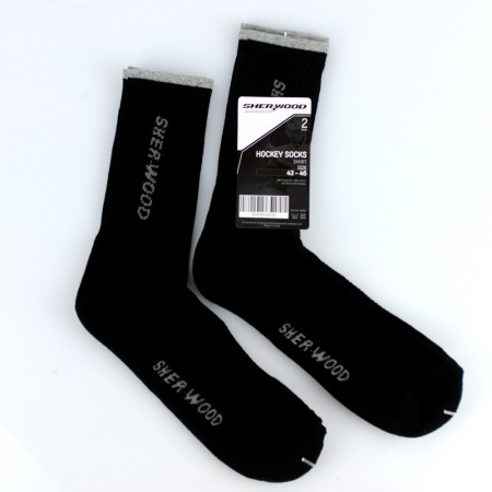 Ice Skate Socks, Black, Sher-Wood Pro Hockey Skate Socks, foot socks